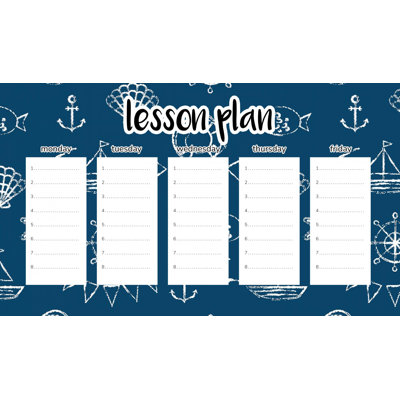 Magnetic Lesson Plan Boys' Nautical Style