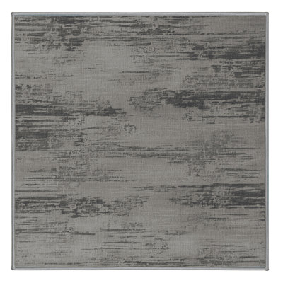 Machine Washable Abstract Gray Area Rug