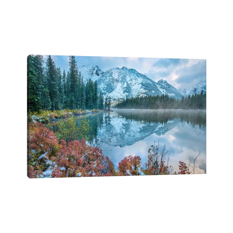 Grand Tetons From String Lake, Grand Teton National Park, Wyoming I by Tim Fitzharris - Wrapped Canvas Print
