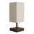 Albaro 14" LED Desk Lamp with USB Charging Port - Small Bedside Table Light for Reading - Bedroom, Living or Dining Room, Dorm Decor (Linen/Brown)