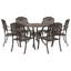 6 - Person Patio Dining Set Square Table-1994467310