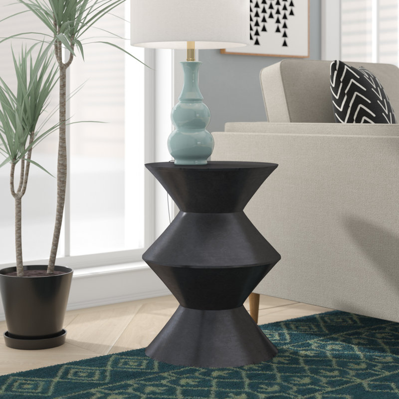 Table de bout Shanta, Noir