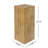 Wood-Look Square-Column MGO End Table,  H33.75",Wood-Like Distressed Finish, Mix With Different Heights, Indoor Outdoor Use-1576991092-1576991083