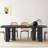 86" Luxe Solid Oak Capsule Dining Table with Pillar Legs-97991575