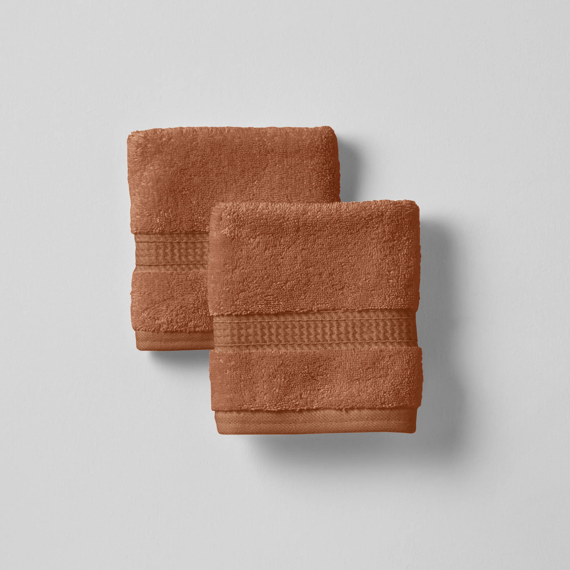 Payten Classic Certified Egyptian Cotton Washcloth, Rust
