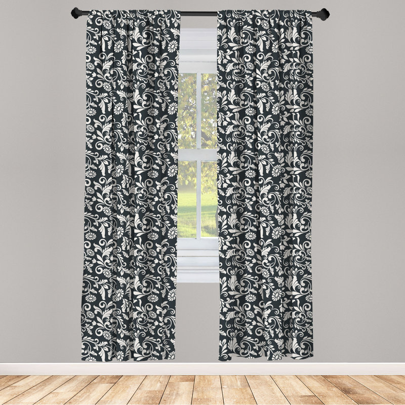 Rideaux 4 panneaux East Urban Home, L 56 po x L 63 po