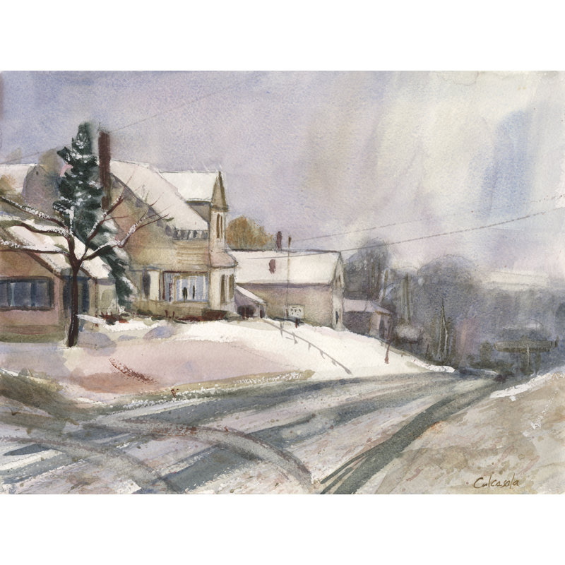 Tashianna Hazardville Road by Stephen Calcasola - Wrapped Canvas Print, 30 cm H x 46 cm W