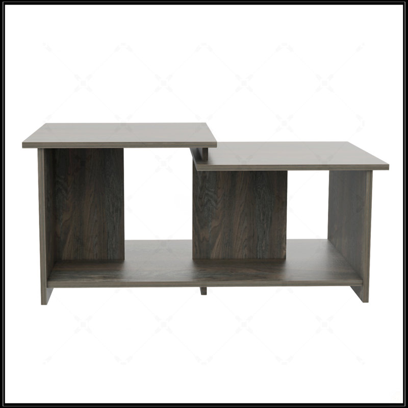 Table basse à 1 tablette, Noir