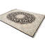 Tapis noir traditionnel indien à motif floral noir 8 x 10-1588431964