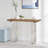 Console Table Silver Legs With Natural Board