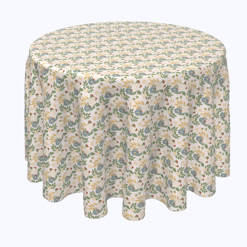 Olmstead Floral Round Tablecloth, 70" x 70"