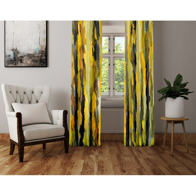 Sevda Semi Sheer Curtain Panel Pair, 20" W x 61" L