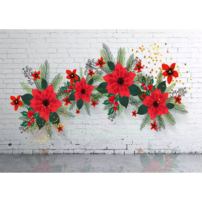 Murale florale poinsettia Eichelberger