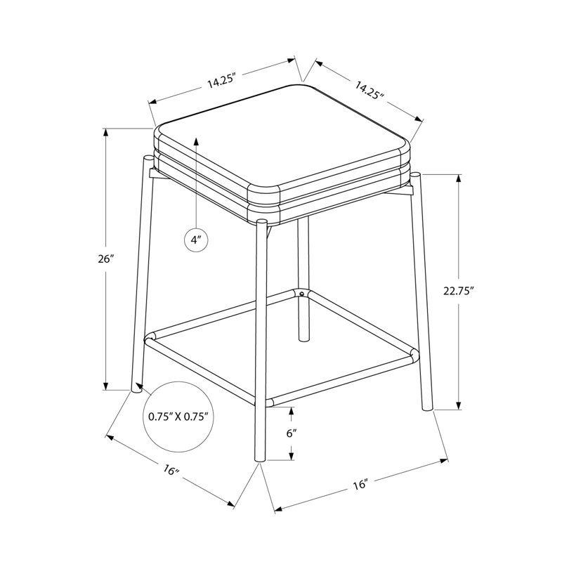 Moderne et contemporain de 2 personnes sans dossier à hauteur de comptoir avec des sièges confortables en tissu gris et une structure en métal blanc