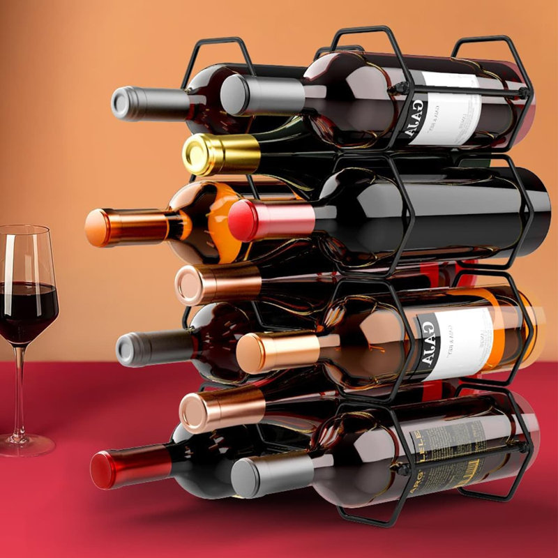 Kamakou Tabletop Wine Bottle Rack Black
