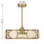 Ventilateur DEL D'Lier Castra en laiton chaud-129437220