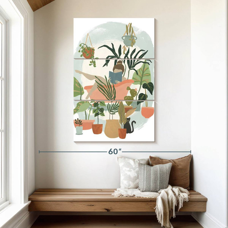 Harnek Plant Lady Bath I, H 50 po x l 32 po