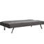 Lit futon, matériaux en métal et en acier inoxydable, de couleur grise, 31,8 po de largeur, convient à divers environnements de 29,04 po de hauteur, peu encombrant