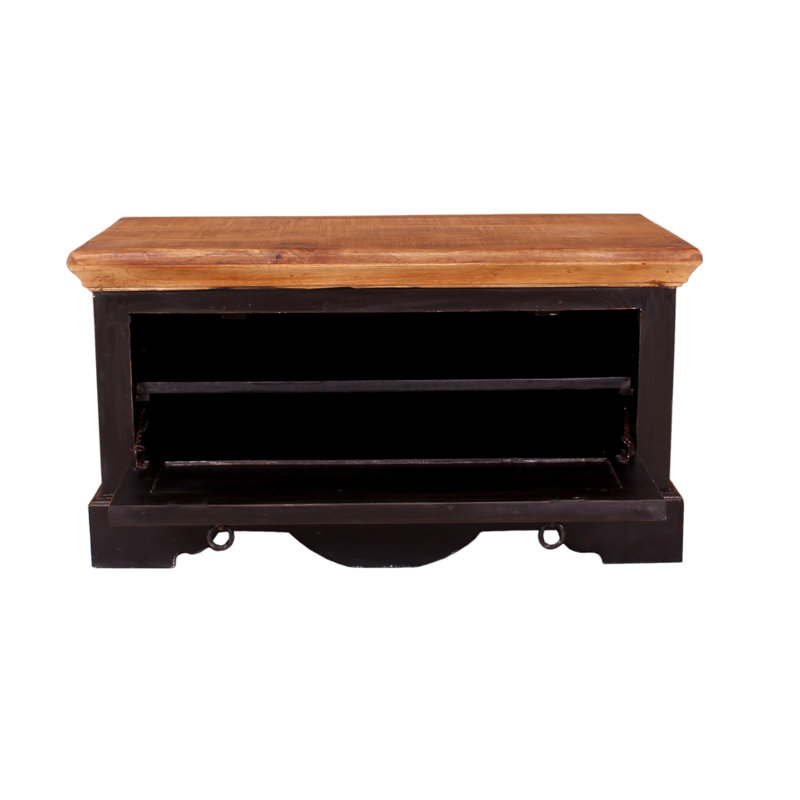 Camillus 6 Pair Solid Wood Shoe Storage Cabinet