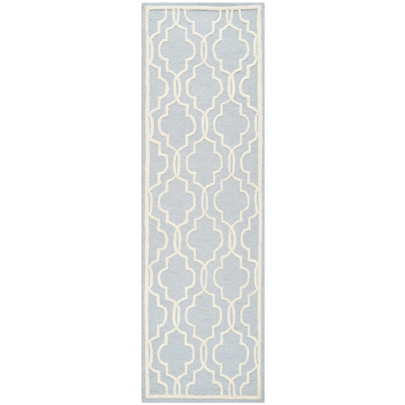 Cannen Hand Tufted Wool Geometric Rug, Runner 2'6" x 10'