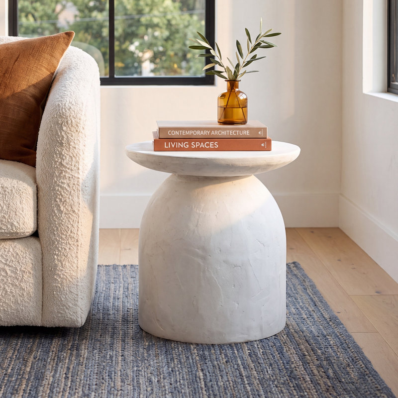 Jenkins Concrete Top End Table