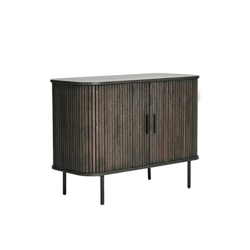 Armoire d'appoint en bois massif Retro Light Luxury