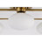 Camris 5-Light Brass Chandelier Frosted Glass Shades