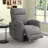 30.7'' Wide Modern and Overstuffed Soft Vegan Leather Manual Swivel and Rocker Recliner-802382331