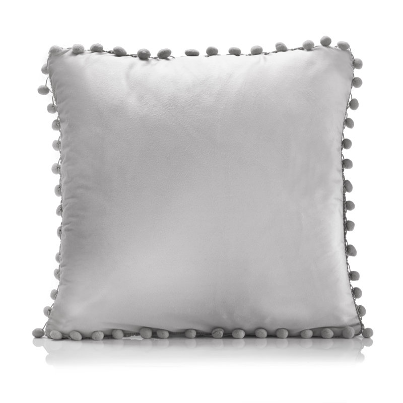 Kaiya Square Scatter Cushion Cushion Cover, Silver