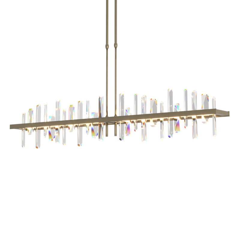 Solitude Kitchen Island Linear LED Pendant, Soft Gold