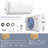 Costway 12000 BTU Ductless Mini Split Air Conditioner for 750 Square Feet with Heater and Remote Included