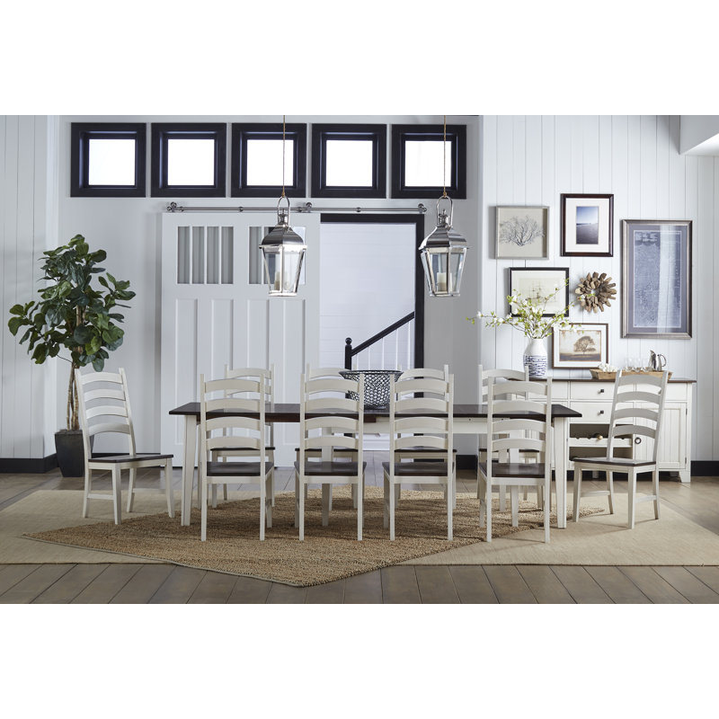 Ensemble de salle à manger extensible en bois massif 11 pièces Matanzas