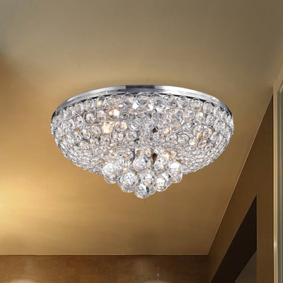 Mckee 4 - Light 14.2" Chrome Unique Bowl Flush Mount