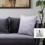 Coussin décoratif en tissu de velours mauve Lucina, H 17,75 po x l 17,75 po x P 5,85 po