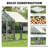 Large Outdoor Catio Enclosure for Multiple Cats - Wooden Cat House with 7 Platforms, 2 Condos, Bridge & Ramp, Sunlight Roof, Walk-in Design