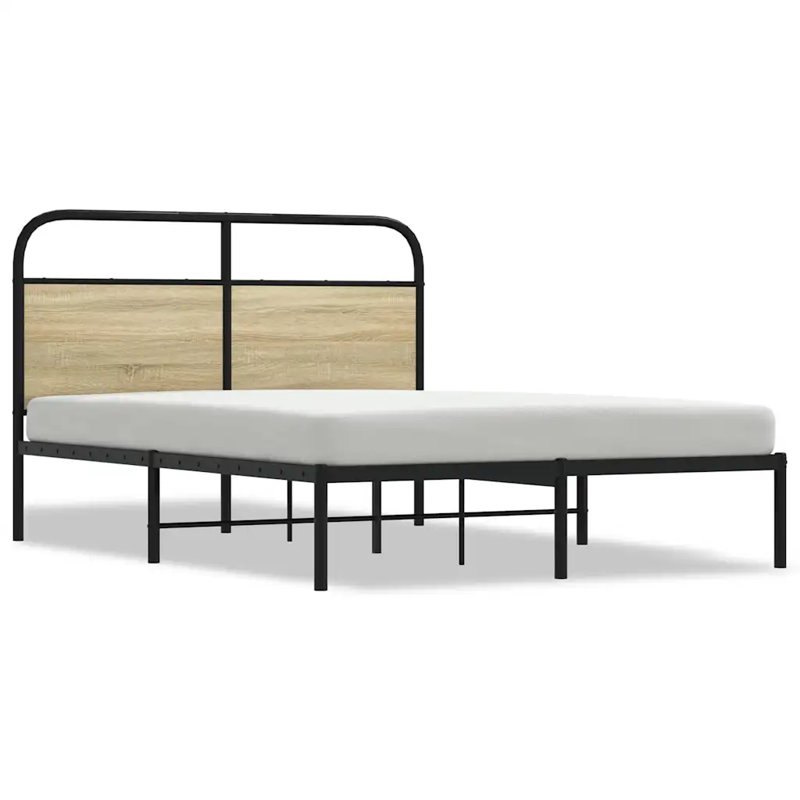 Alesiram Bed Frame, Small Double (4'), Sonoma Oak