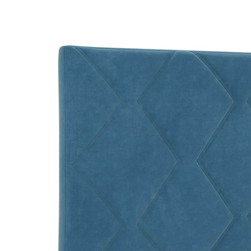 Headboard, 118cm H x 100cm W x 7cm D, Dark Blue