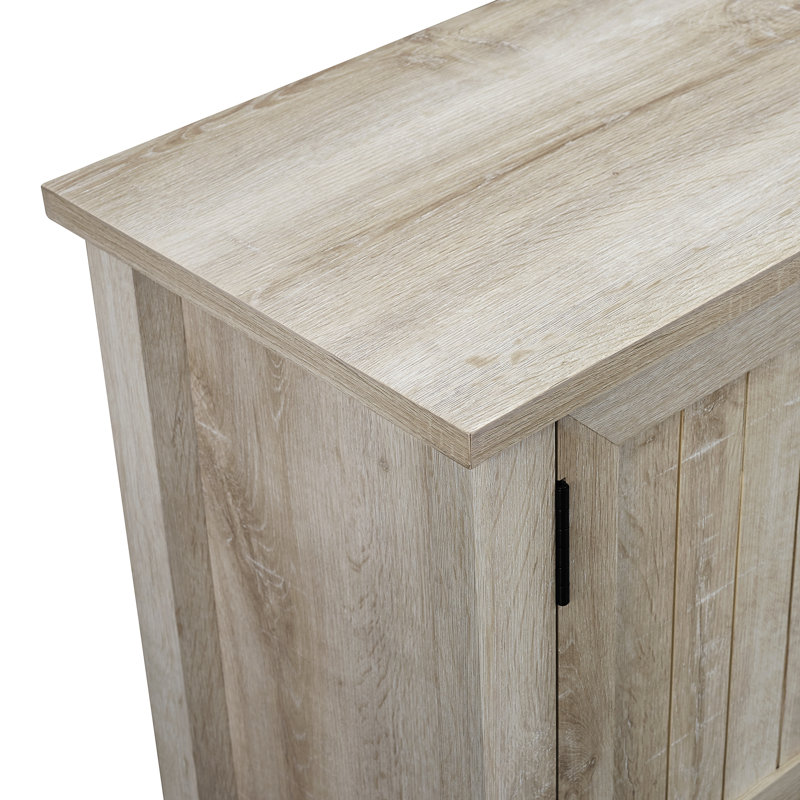 Schroeppel Unfinished TV Stand for TVs up to 65", White Oak