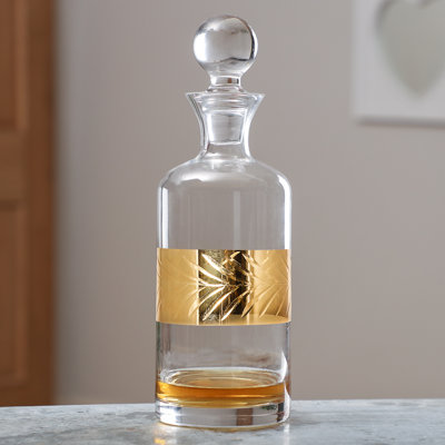 Aahil Leaf Etched 1.5L Decanter