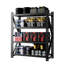 Support de rangement réglable en métal robuste pour entrepôt 4000lbs 69h x 59w 23.6d avec 4 tablettes verticales