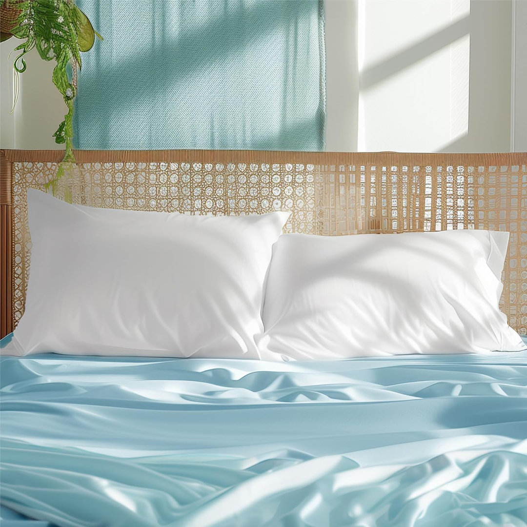 Rayon from Bamboo Pillowcase,GentleSoft™️ (Set of 2) Bedsure 