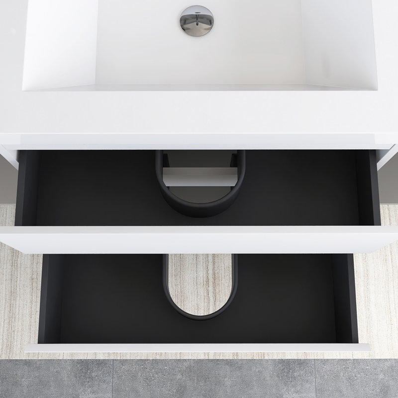 Meuble-lavabo flottant 60 po avec lavabo
