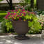 Pot de fleurs d'extérieur rond en polyrésine de 16 po x 16 po x 13 po Darcy