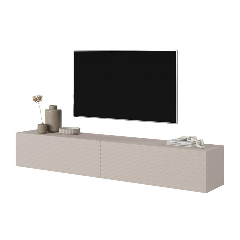 Makenley TV Stand, Grey, 140 cm