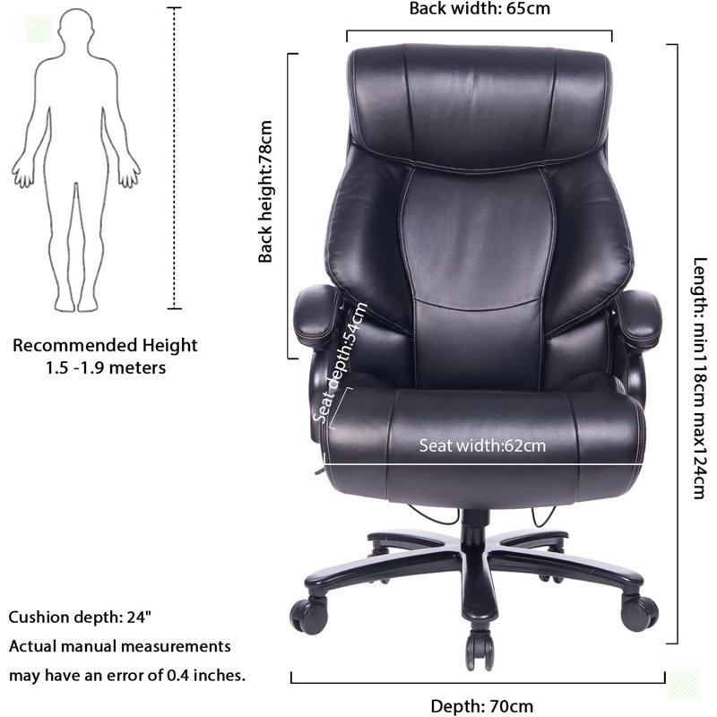 Chaise de bureau ergonomique avec accoudoirs