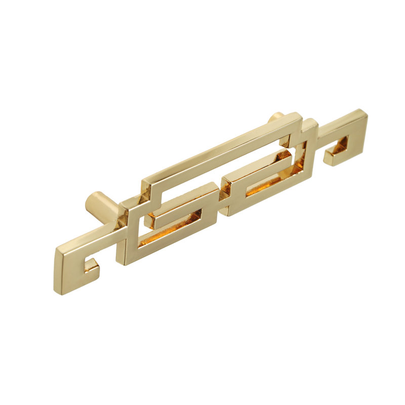 Polished Gold Modern Drop Bail Cabinet Pull Handle
