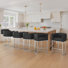 26" Upholstered Counter Stool with Metal Frame