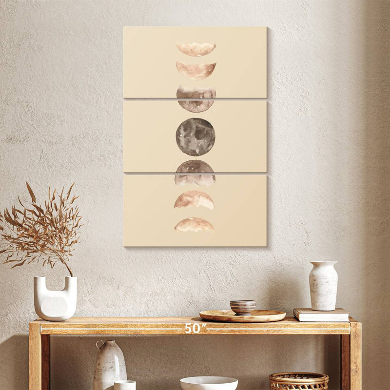 Phases d'Oberle de la lune II, H 32 po x l 20 po