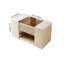 Commode à bijoux 60 po blanc cassé avec portes et tiroirs-1305540236