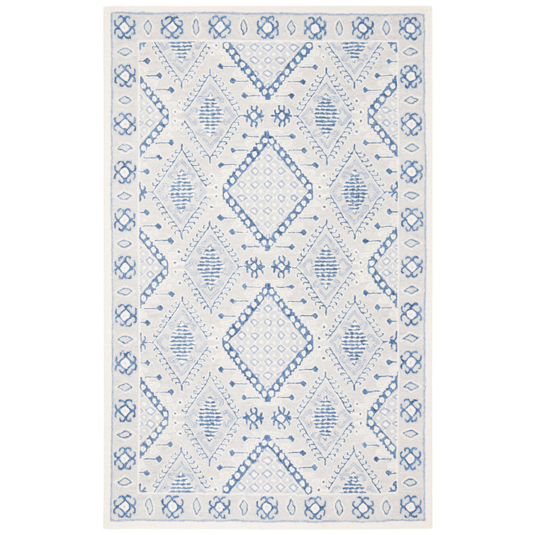 Micro-Loop Hand Tufted Wool Southwestern Rug